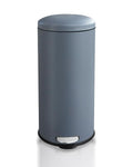 Kitchen Bin,30L Pedal Bin with Soft Close Lid,Kitchen Waste Bin with Removable Inner Bucket,Round Bins for Kitchen,Home Office,Grey