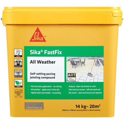 Sika FastFix All Weather Jointing Compound Deep Grey