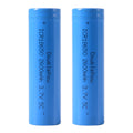2x 18650 lithium battery 2600mah capacity 3.7V rechargeable battery