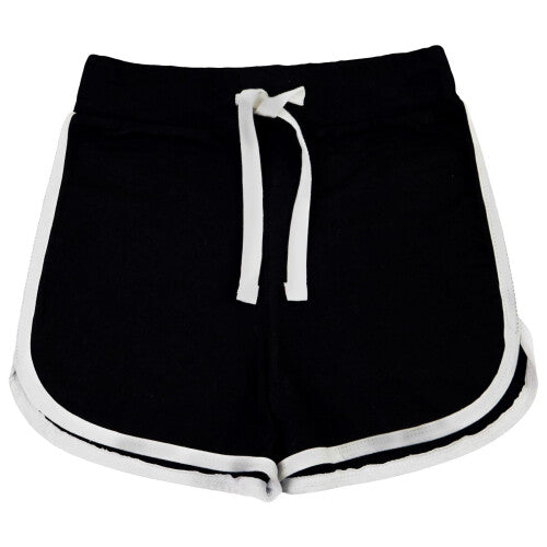 (11-12 Years, Black) A2Z 4 Kids Girls' Cotton Sport Shorts