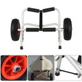 80KG Adjustable Kayak Trolley Heavy Duty Compact Kayak Sit On Cart