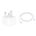 Apple 20W Mains Charger and USB-C to USB-C cable