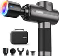 RENPHO Thermacool Massage Gun Deep Tissue with Heat and Cold, Muscle Massage Gun with 5 Speeds 5 Head,Sports Massage Gun Carry Case for Home Office Workout,Valentines Gifts for Women,Men,Black