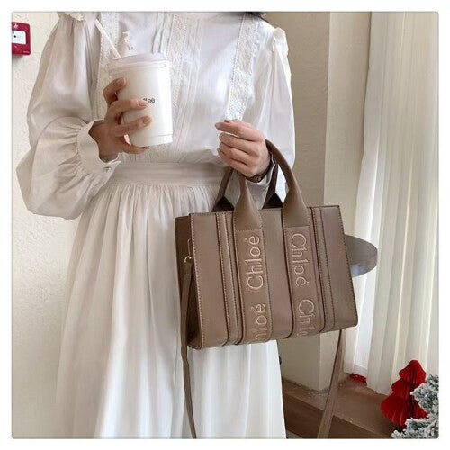 (khaki) Women's Handbags New Popular Embroidered Letter Tote Bags Crossbody Shoulder Bags Handbags Women