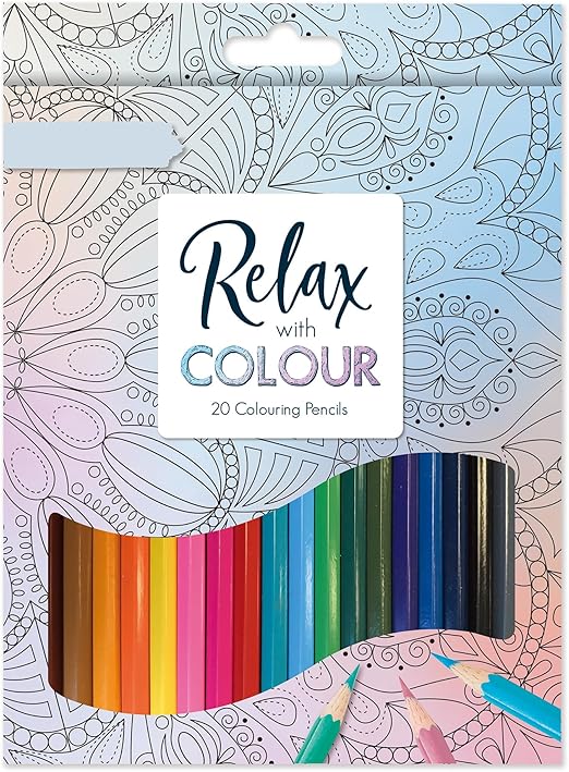 1ABOVE 20 Colouring Pencils - Assorted Colours, wooden colouring pencils, Pre sharpened, Colour Therapy Colouring Pencil,A Must-Have for All Kids Arts & Crafts Sets