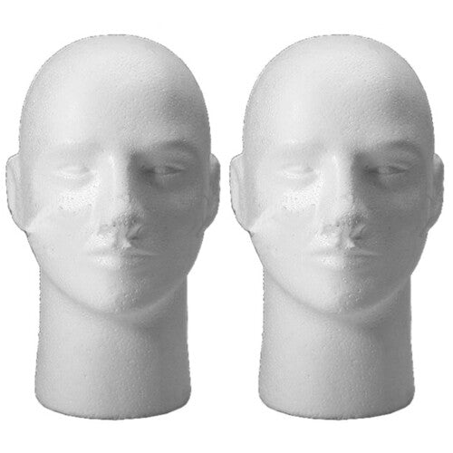 2X Male Female Foam Mannequin Manikin Head Stand Model Wig Hat Display