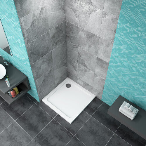 (800x800mm) 30mm Slimline Tray Square/Rectangle + Waste Trap