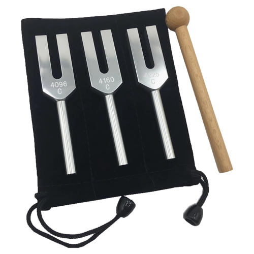 Angel Tuning Fork Set - 4096 Hz, 4160 Hz, 4225 Hz