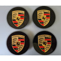 Porsche Wheel Centre Caps | Black 76mm