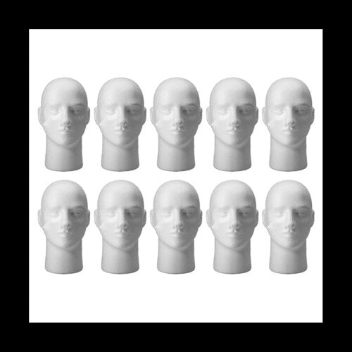 10X Male Female Foam Styrofoam Mannequin Manikin Head Stand Model Wig Hat Display