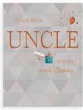 Piccadilly Greetings Avant Garde H90056 Studios Classic Birthday Card Uncle ,green|oak|beige|grey|white,- 8 x 6 inches