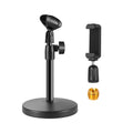 Desktop Microphone Holder,with Mobile Phone Holder, Metal Adapter
