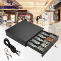 Money Cash Drawer Coins Storage Safe Money Register 5 Bills and 5 Coins Trays
