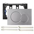 (Silver) For Geberit Sigma 01 Dual Push Button Flush Plate Actuator Wc Concealed Cistern