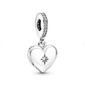 (pandora openable heart dangle charm ) 925 Sterling silver charm fits in pandora bracelet