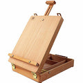 Art Supplies Box Easel Sketchbox Painting Storage Box Adjust Wood Tabletop Easel for Drawing Sketching Student