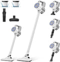 VersLife Cordless Vacuum Cleaner, 30Kpa Cordless Stick Vacuum, 35 Mins Runtime, 6-in-1 Lightweigt Handheld Vacuum Portable for Home Hard Floor