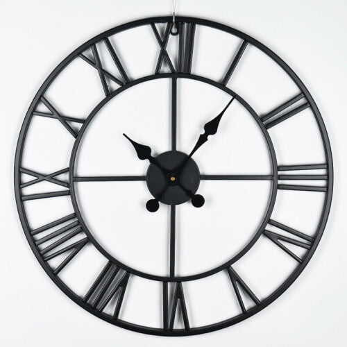 XL 60cm Roman Numeral Clock | Skeleton Wall Clock