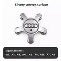 (4Pcs Silver-For Audi) 4Pcs Center Caps for Audi A1 A3 A4 A5 Wheel