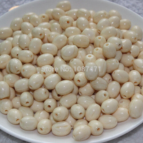 100pcs High ivory 8mmx12mm oval shaped beads jewelry beads Bracelet accessories