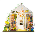 DIY Garden House Book Nook Shelf Insert Miniature Building Kits B
