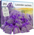 Lavender Bags : 20 Dried Lavender Flowers Bags as Natural Air Freshener and Moth Repellent for Wardrobes – Wardrobe Fresheners – Car Freshener – Room Air Freshener – Lavender Sachets by Inovida