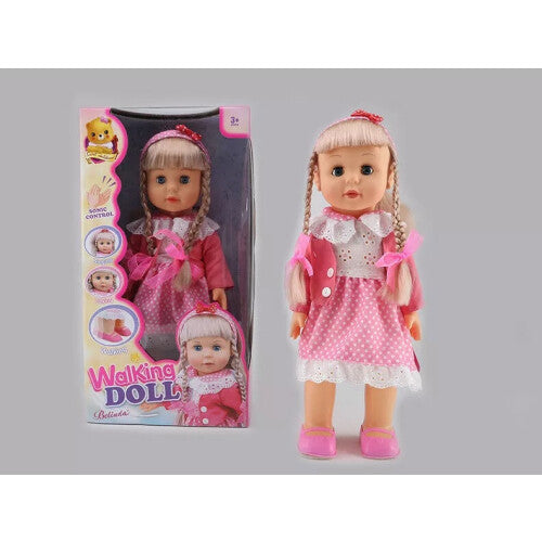 Belinda Walking Doll Interactive Sonic Control Singing Talk Baby 17"