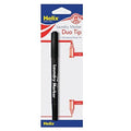 Helix Dual Tip Fabric and Laundry Permanent Marker Pen - Black