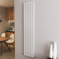 (1800x408mm Double) Vertical flat radiator white all sizes
