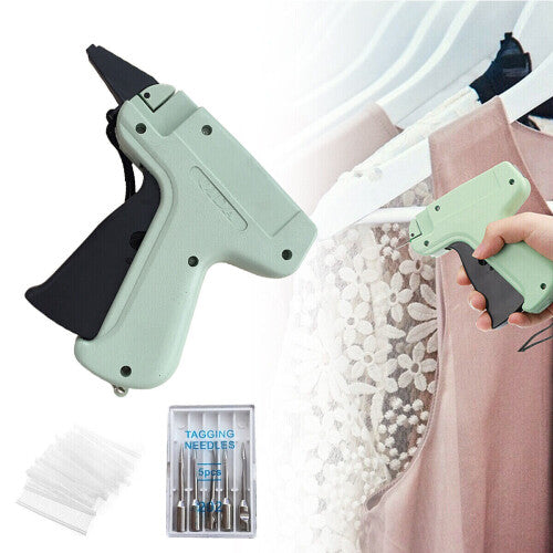 Tag Gun Clothes Price Tag Label Machine with 5 Steel Needles + 1000 Kimble Barbs