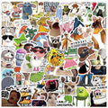 110 PCS Funny Meme Stickers – Waterproof Vinyl Laptop Stickers for Adults Teens – Funny Graffiti Stickers with No Residue Removal for Water Bottle, Phone, Journals & Skateboard