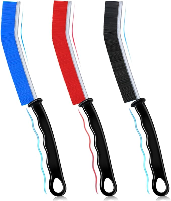 Crevice Cleaning Brush, 3pcs Hard Bristle Crevice Brush, Bathroom Tile Groove Gap Brush For Small Spaces, Thin Sink Tile Window Cleaning Brush Tools for Home, Kitchen, Bathroom