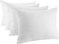 Pack of 4 Zippered Pillow Protectors 100% Cotton - Breathable Pillow Cases - UK Standard ( 48 X 74 Cm ) Anti Allergy Dust Mite Premium Pillow Covers