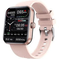 (Pink) F57l Blood Glucose Monitoring Smartwatch, Fitness Tracker With Blood Pressure Smart Watch For Men Women