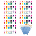 12 Pack 144Pcs Mini Acrylic Paint Set with Brushes for Kids Adults Craft Paint, Colors Washable Strips