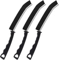 3 Pcs Crevice Cleaning Brush,Hard Bristle Premium Crevice Cleaning Tool,for Narrow Corners in Home Kitchen Bathroom and Window Groove,Black