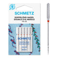 Schmetz Double Eye Machine Needles-Size 12/80 5/Pkg