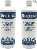 Hexeal Hydrogen Peroxide 2L – 2 x 1L Bottles of 3% Hydrogen Peroxide – Multipurpose Cleaner, Disinfectant and Stain Remover