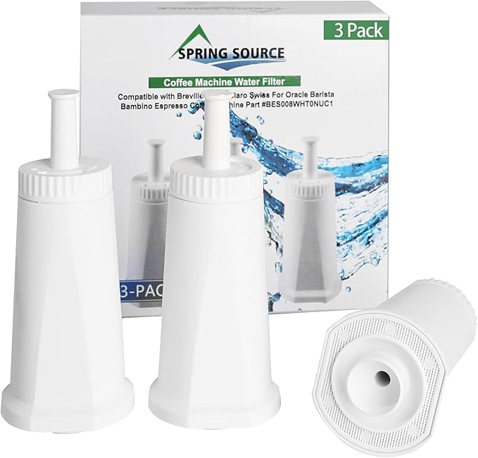 3Pack Water Filters for Sage Coffee Machine Models SES 990/980/500/878/875/880/920/810, Appliances BES008 Softener for Sage Barista Express Water Filters
