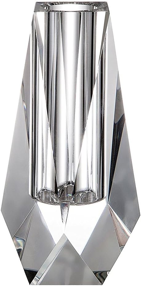 Elegant Crystal Vase, Handcrafted Flower Vase for Home Decor, Luxury Centerpiece for Wedding, Perfect for Roses, Tulips & Fresh
