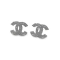 Wearing Cc Earrings High-end Temperament Trend Earrings Dazzling Trend Jewelryearrings-color: Silver