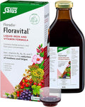 Floravital Liquid Iron & Vitamin Supplement 500ml. Contributes to The Reduction of Tiredness. Gluten Free. No preservatives. Suitable for Women, Children 3+, During Pregnancy and Vegans.