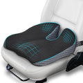 Car Seat Cushion, Memory Foam Car Wedge Seat Cushion for Driving, Height Booster & Posture Support, 4D Mesh Seat Pad with Adjustable Straps - Universal Fit for Vehicle