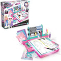 Style 4 Ever Fashion Designer Light Up Studio, Design Dream Outfits from Scratch, LED Drawing Pad, DIY Fashion Design Kit for Kids 6+ – Real Fabrics, Stickers & Gems Included