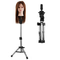 Adjustable Hairdressing Tripod Wig Head Stand for Training â€“ Stable, Durable Mannequin Head Holder