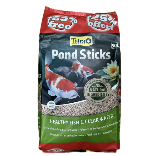 Tetra Tetrapond Pond Sticks - 40 Litre Plus 25% Extra Fill (50 Litre Total)
