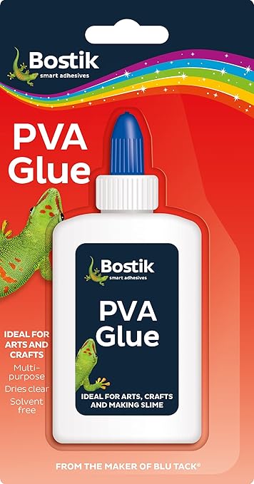 Bostik PVA Glue 118ml - Multi-Purpose Solvent-Free Glue - Dries Clear - UKCA & CE Approved - Ideal for Arts - Crafts - School & DIY Projects