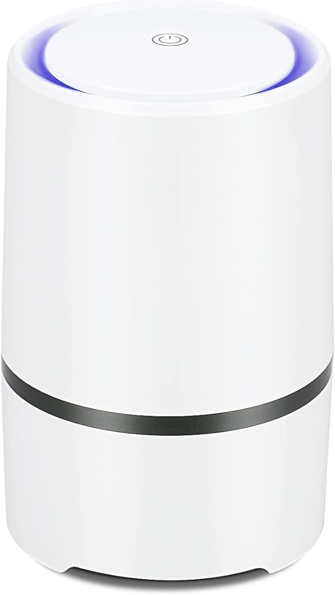 MELEDEN HEPA Air Purifier for Smoke, Pollen, Pet Dander, Odor, Dust Remove, Compact Air Purifiers for Home Bedroom, Kitchen and Office, No Ozone Air Cleaner