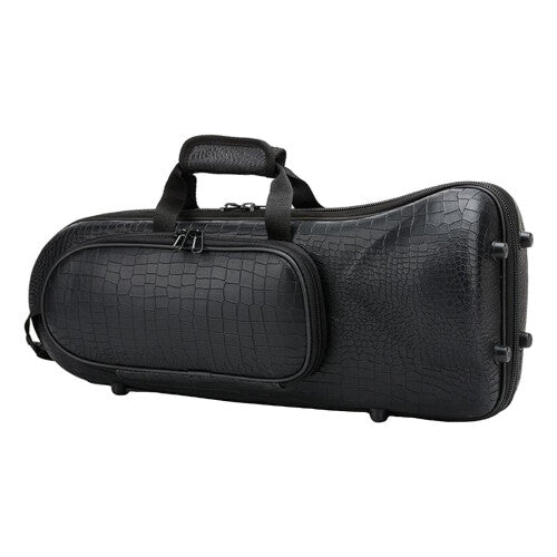 Black Oxford Gig Bag for Brass Wind Musical Trumpet Stylish Crocodile