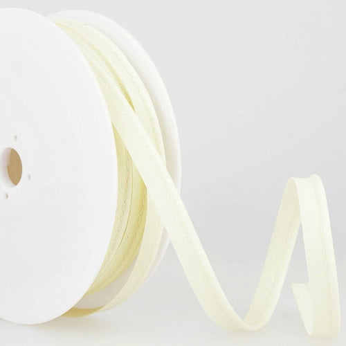 Stephanoise 2mm Flanged Piping Cord Cream - per metre